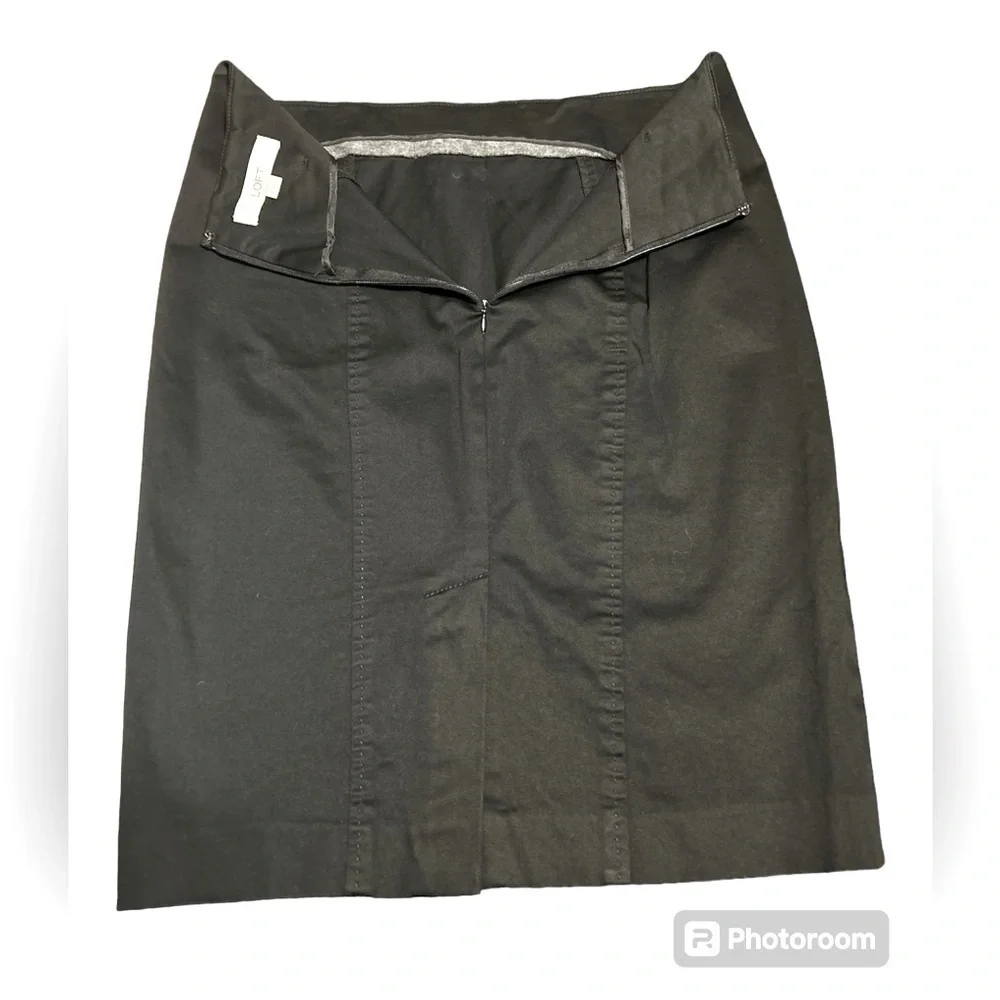 LOFT Black Casual Business Pencil Mini Skirt Women’s Size 4